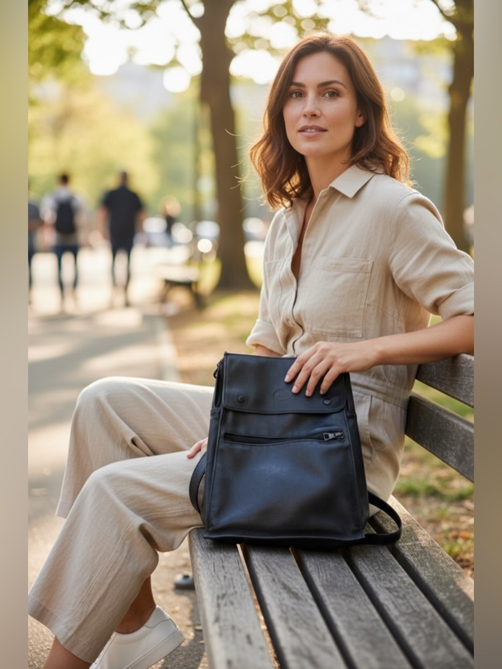 Longchamp Saddlebags Black Lambskin ref.1461646 -